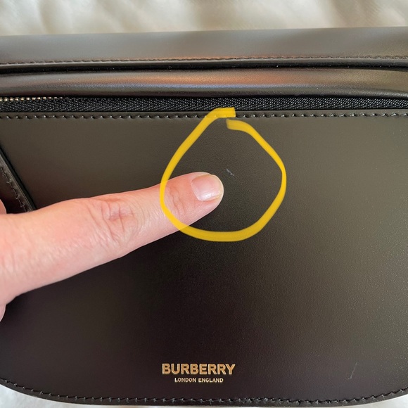 Authentic Burberry Small Leather Olympia Bag - Picture 5 of 16